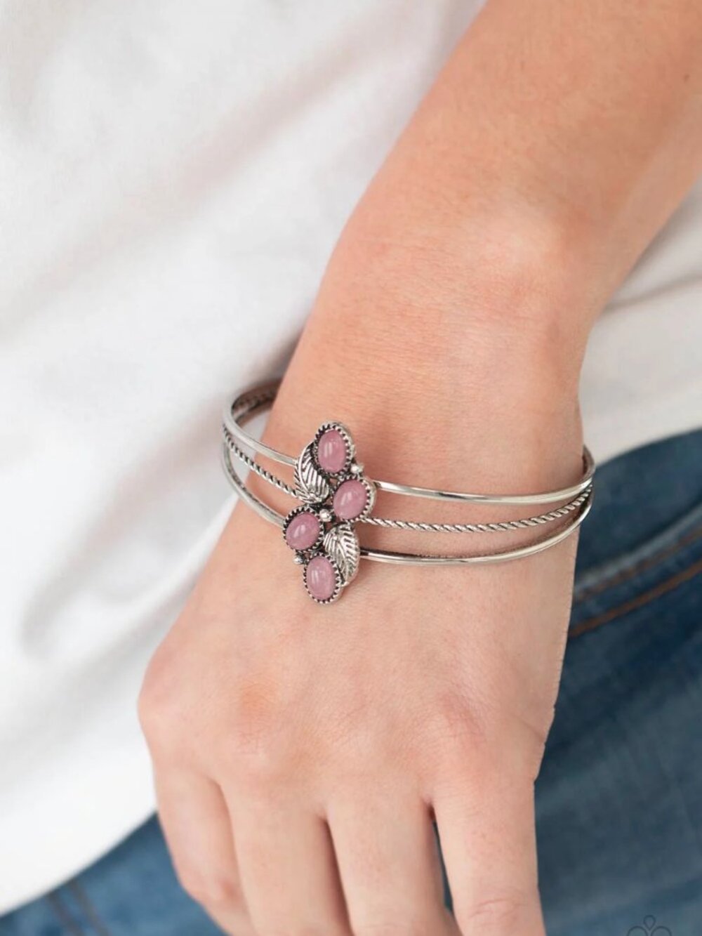 Paparazzi Jewelry Accessories - Eco Enthusiast - Pink Bracelet - Vintage
